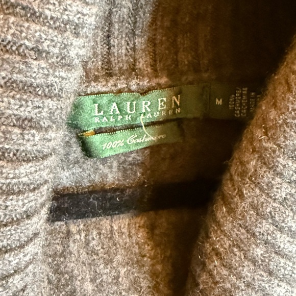 Cozy Gray 100% cashmere Cowl Neck Sweater - Picture 4 of 6